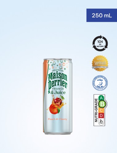 Maison Perrier Magnetic Juice Sparkling Beverage - Peach & Cherry B